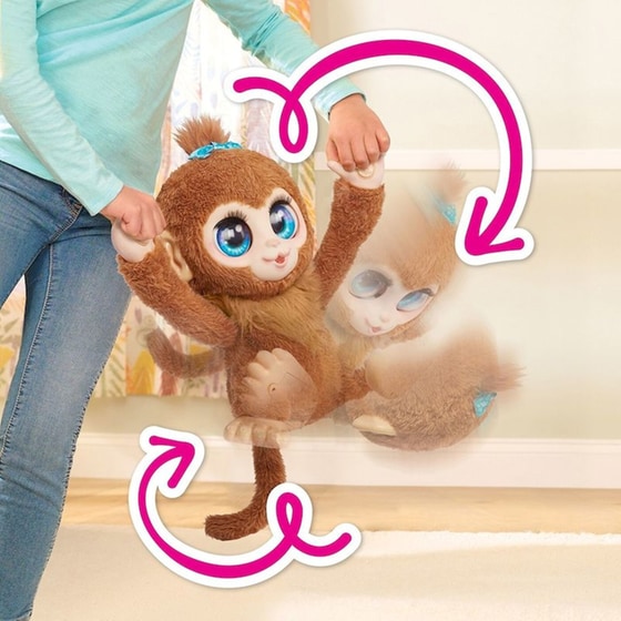 Λούτρινο Διαδραστικό FurReal Peanut the Playful Monkey Η Μαϊμουδίτσα με Κίνηση & Ήχο 38cm image 6