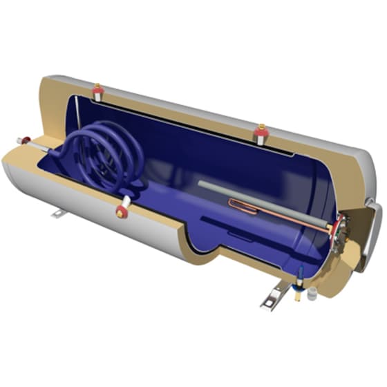 Ηλιακός Θερμοσίφωνας NOBEL Classic Glass 200L/3τμ Διπλής Ενέργειας Κεραμοσκεπής image 3