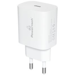 Φορτιστής Πρίζας Powertech PT-1091 USB-C 20W - Λευκό