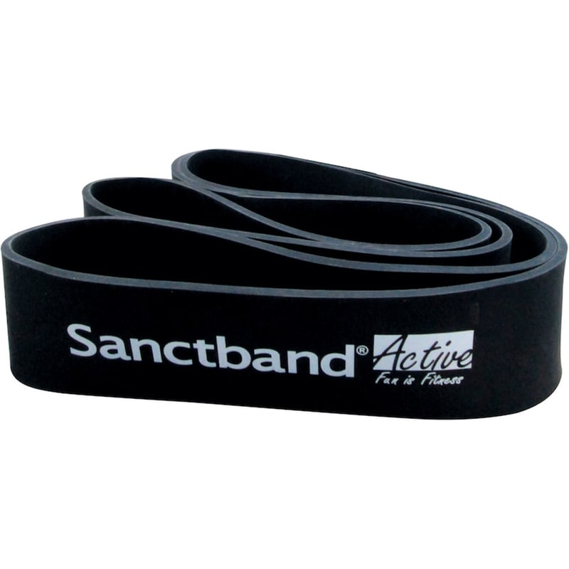 SANCTBAND Λάστιχο Γυμναστικής Sanctband Active Super Loop Band Πολύ Σκληρό++ - Μαύρο