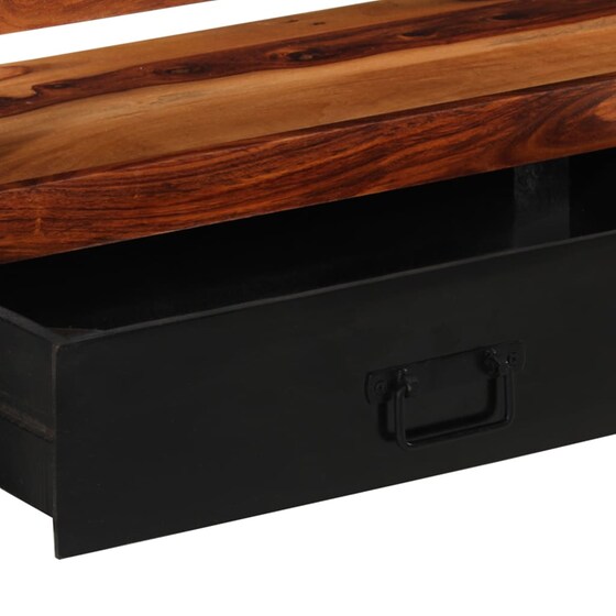 Έπιπλο Τηλεόρασης VidaXL Ξύλινο/Μεταλλικό 120x30x40cm - Kαφέ/Μαύρο image 7
