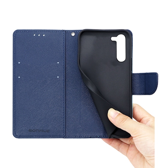 Θήκη  Samsung Galaxy S23 - Sonique Trend Book - Βεραμάν / Σκούρο Μπλε image 3