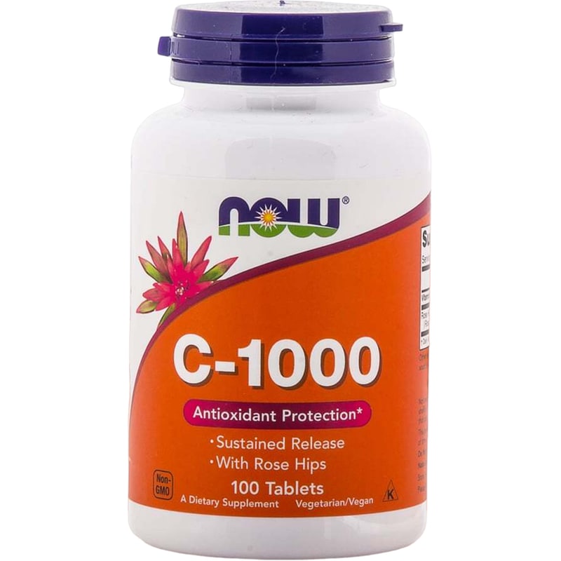 Now Vitamin C Rose Hips 1000mg - 100 ταμπλέτες