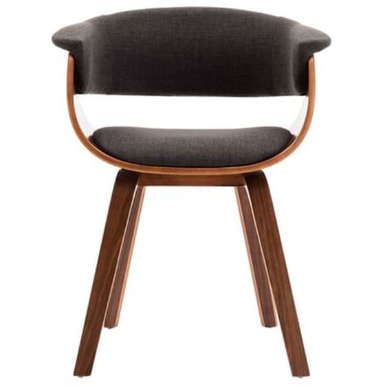 Καρέκλες Τραπεζαρίας Vidaxl από Λυγισμένο Ξύλο και Ύφασμα 6 Τμχ - Γκρι image 2