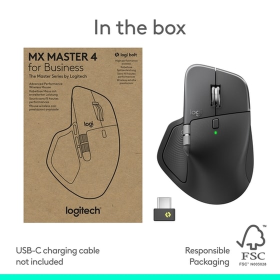Logitech MX Master 4 Ασύρματο Ποντίκι Μαύρο image 10