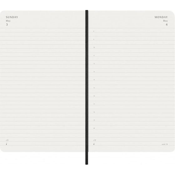 Ημερολόγιο Ημερήσιο Moleskine 2026 12Μ Large Black Soft image 3