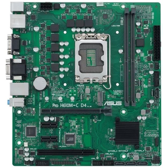 Asus Pro H610M-C D4-CSM Intel H610 Micro ATX με Socket Intel 1700 image 0