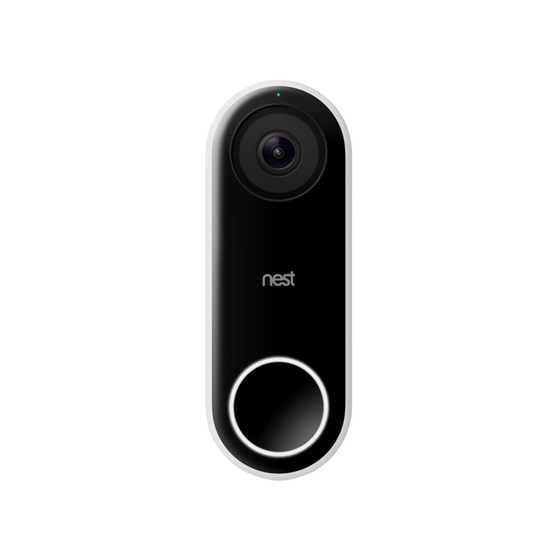 Κουδούνι Πόρτας Google Nest Doorbell Wired με Κάμερα - Μαύρο/Λευκό image 0