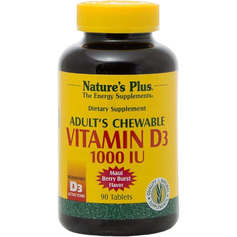 Natures Plus Vitamin D3 1000IU - 90 ταμπλέτες