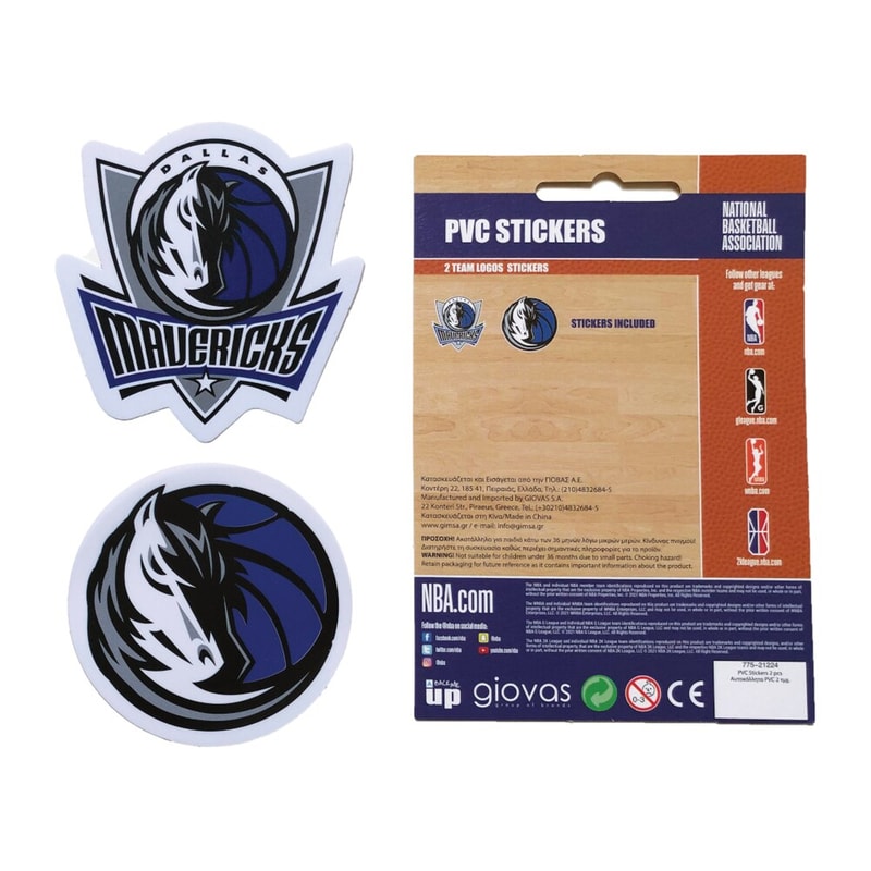 GIM Αυτοκόλλητα NBA PVC Logos - Dallas Mavericks