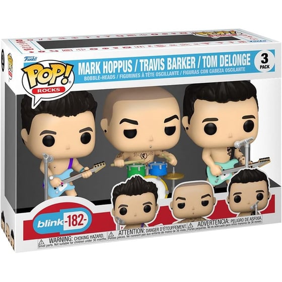 Funko Pop! Rocks Blink - Mark Hoppus, Travis Barker, Tom DeLonge 3-Pack image 1