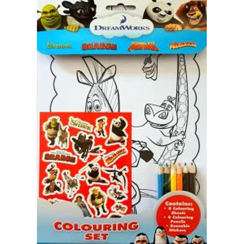 Dreamworks - colouring set