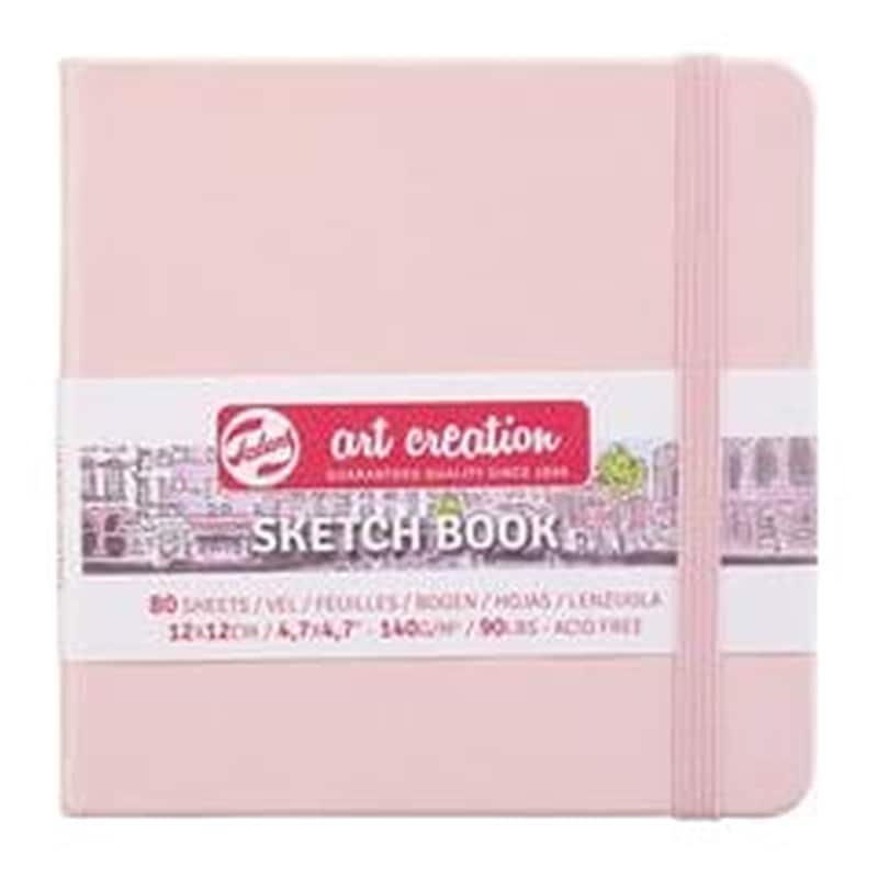Talens Sketch Book Ροζ 80φυλ. 12x12εκ. 140 Γρ.