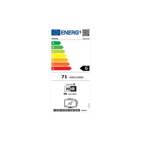 Τηλεόραση Hitachi LED 50" 4K Smart 50HK5310 image 5