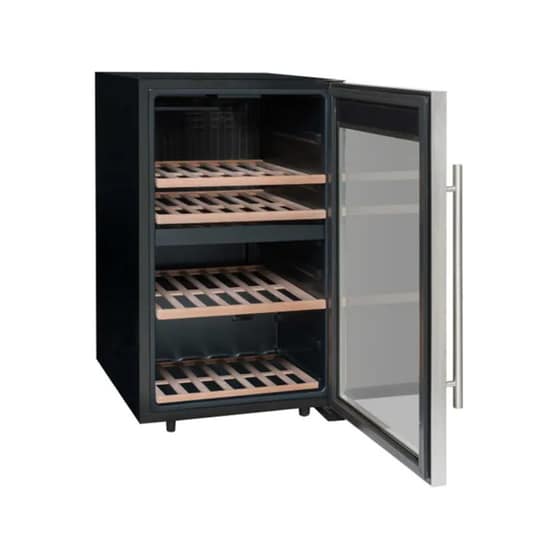 Συντηρητής Κρασιών LA SOMMELIERE LS51.2Z για 50 Μπουκάλια με LED φωτισμό - Inox image 3