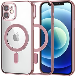 Θήκη Apple iPhone 12 - Tech-Protect MagShine MagSafe με πλαίσιο κάμερας - Rose Gold