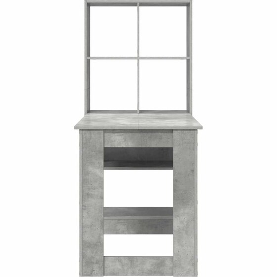 Γραφείο VidaXL από Επεξεργασμένο Ξύλο 122x67x145 cm - Γκρι Σκυροδέματος image 4