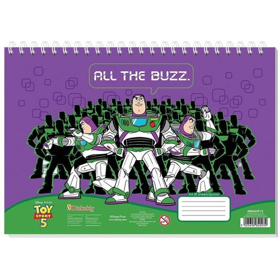 Μπλοκ Ζωγραφικής Διακάκης Α4 Toy Story image 1