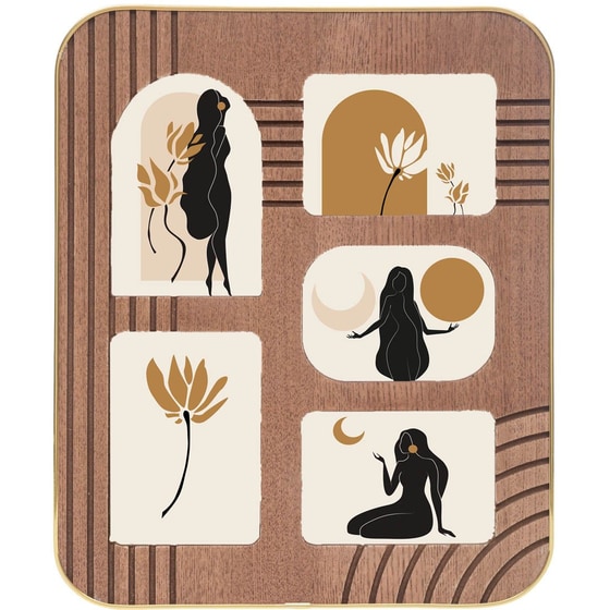 Κορνίζα Τοίχου Spitishop MDF 30x1.5x37 cm - Καφέ image 0