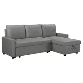Τριθέσιος Καναπές Κρεβάτι Infuse Pakoworld Ύφασμα 203x130x88 cm - Ανθρακί