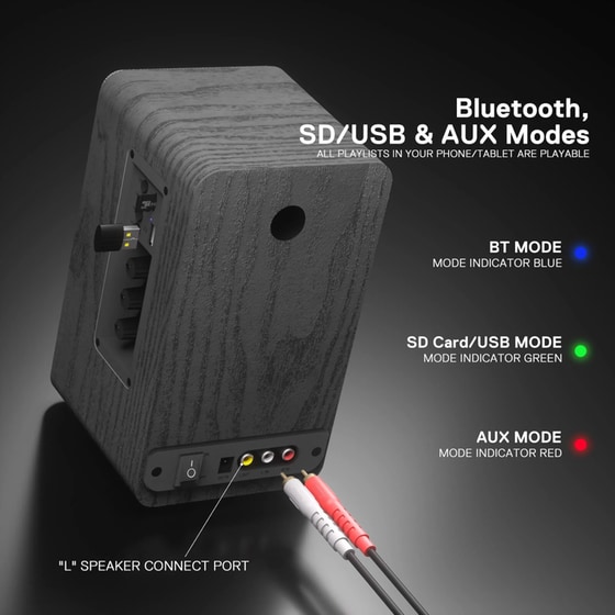 Ηχεία 2.0 Redragon Mouthpiece GS813 20W - Μαύρο image 5