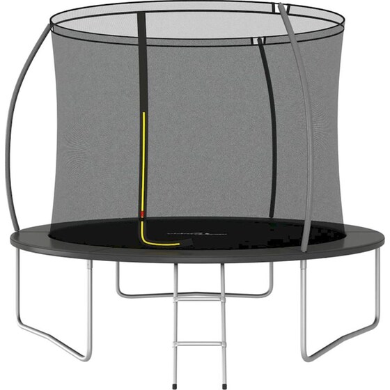 VidaXL Σετ Τραμπολίνου Στρογγυλό 305x76cm για έως 150kg - Μαύρο/ Γκρι image 1