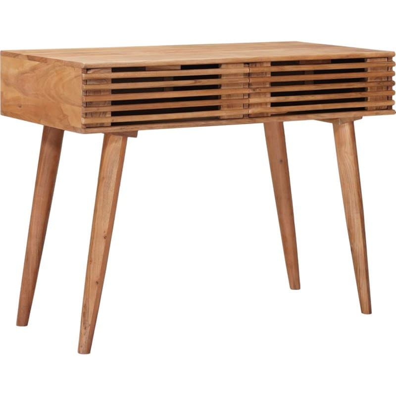 Χειροποίητο Γραφείο VidaXL από Ξύλο Teak 100x48x76 cm - Καφέ