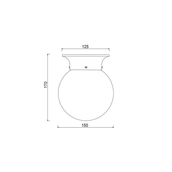 Απλίκα Τοίχου Aca Capri Su0608wc Γυάλινη 15x15x17 cm - Ασημί/Λευκή image 1