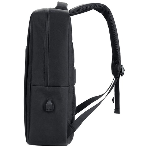 XO Cb02 Αδιάβροχη Τσάντα Laptop 17" με Θύρα USB Μαύρο image 2