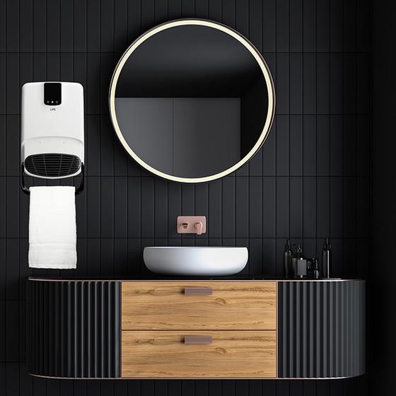 LIFE BAGNO Αερόθερμο Τοίχου 2000W image 5