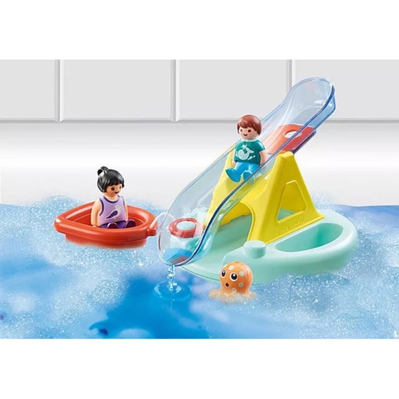 PLAYMOBIL® Junior Aqua: Νησάκι με Νερο-Τραμπάλα και Βαρκούλα (70635) image 2