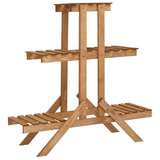 Ραφιέρα Φυτών VidaXL από Ξύλο Ελάτης 83x25x83 cm image 0