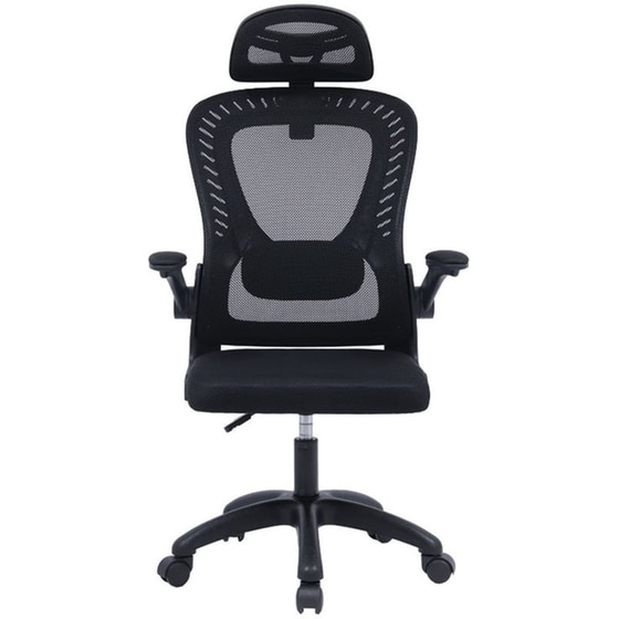 Καρέκλα Γραφείου Διευθυντή Delilah Pakoworld Mesh Μαύρο – 275-000003 image 1