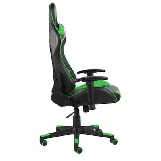 Καρέκλα Gaming Γραφείου VidaXL 20493 από Τεχνητό Δέρμα - Πράσινη image 3