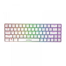 Fifine GK1 Gaming Μηχανικό Ενσύρματο Πληκτρολόγιο RGB Λευκό (US)