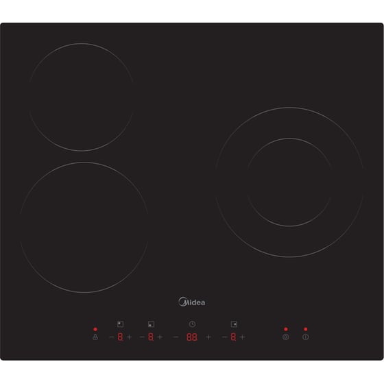 MIDEA MCH520T157K0 59cm Μαύρο Εστία Κεραμική Αυτόνομη image 0