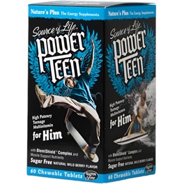 Nature's Plus Source Of Life Power Teen for Him - 60 ταμπλέτες