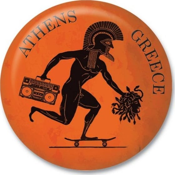Μαγνήτης GNF THINKOFGREECE Skate 3.8 cm image 0
