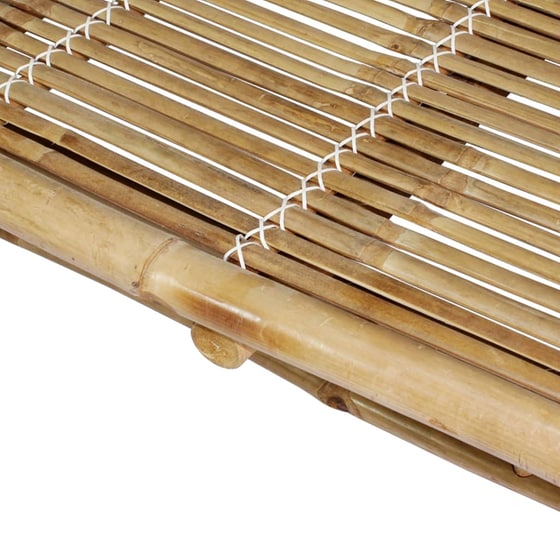 Ξαπλώστρα VidaXL από Μπαμπού 200x130x24-87 cm - Κόκκινη/Καφέ image 5