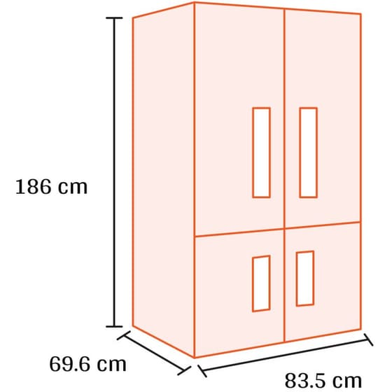 LG GMBS30SDPY Total No Frost 580 Lt Inox Ψυγείο Ντουλάπα image 1