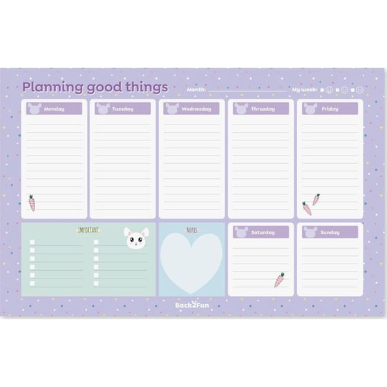 Εβδομαδιαίο English Planner Miquelrius Back2Fun Hello Plans! 40Φ image 5