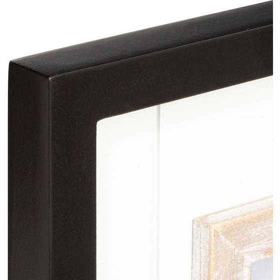 Κορνίζα Spitishop Ξύλινη 10x15 cm - Μπεζ/Μαύρη image 1