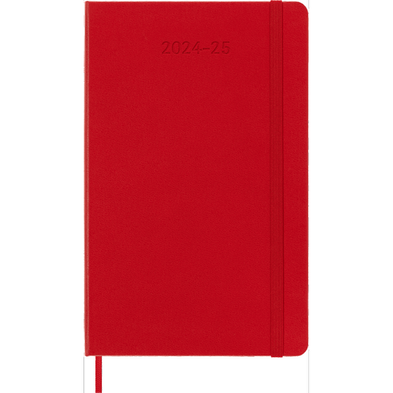 Ακαδημαϊκό Ημερολόγιο Εβδομαδιαίο Moleskine 2024-25 18Μ Large Scar. Red Hard image 0