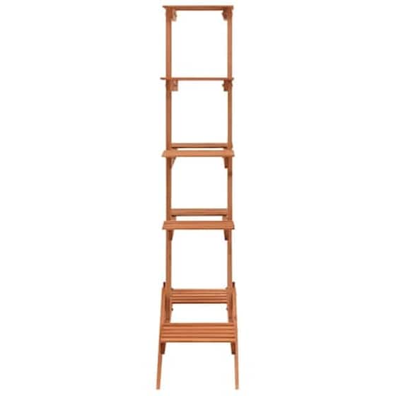 Vidaxl Ραφιέρα Φυτών 83 X 25 X 132 Εκ. Από Μασίφ Ξύλο Ελάτης image 3