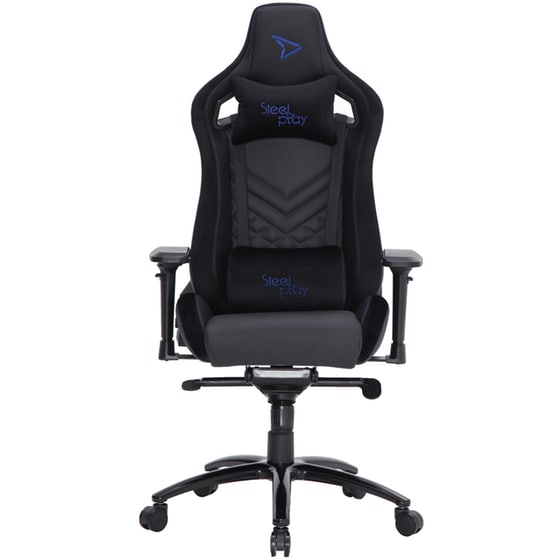 Gaming Καρέκλα Γραφείου SteelPlay SGC02 από Τεχνητό Δέρμα - Μαύρο/Μπλε image 0