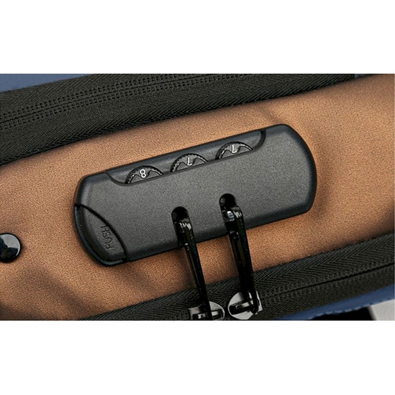 Τσαντάκι Ώμου Amber AΜ2006 με Θήκη Tablet 7'' 3lt - Μπλε/Καφέ image 5