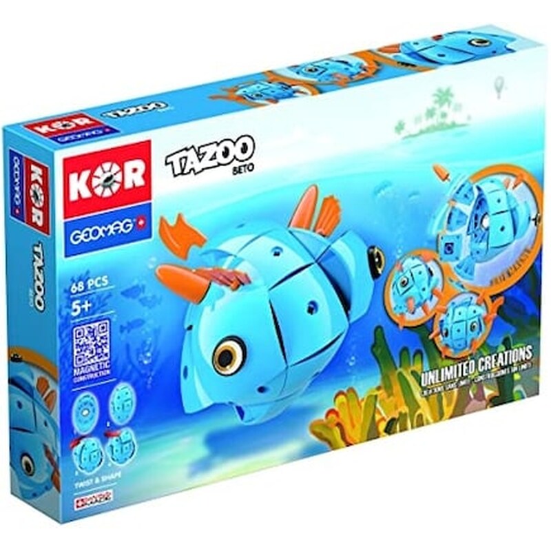 Geomag Σετ Κατασκευής Με Μαγνήτες Tazoo Beto – 68 Κομμάτια