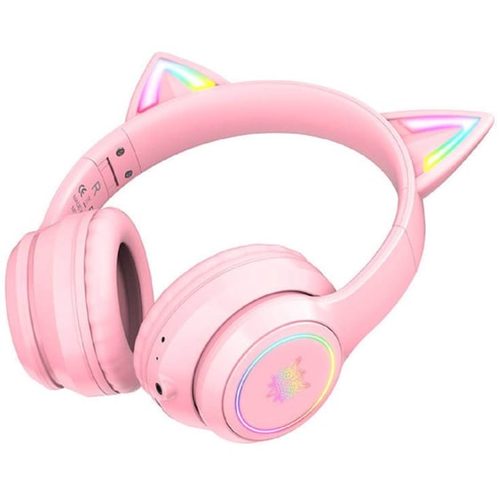 Ασύρματα Gaming Ακουστικά Κεφαλής Onikuma Β90 - Pink image 3