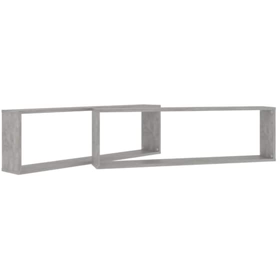 Ράφια Τοίχου VidaXL από Μοριοσανίδα 100x15x30 cm 2 Τμχ - Γκρι image 6