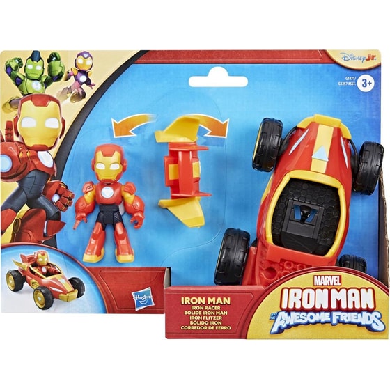 Hasbro Φιγούρα Marvel Iron Man & his Awesome Friends 2 σε 1 - 1 Τμχ Τυχαία Επιλογή Σχεδίου (G12575) image 3